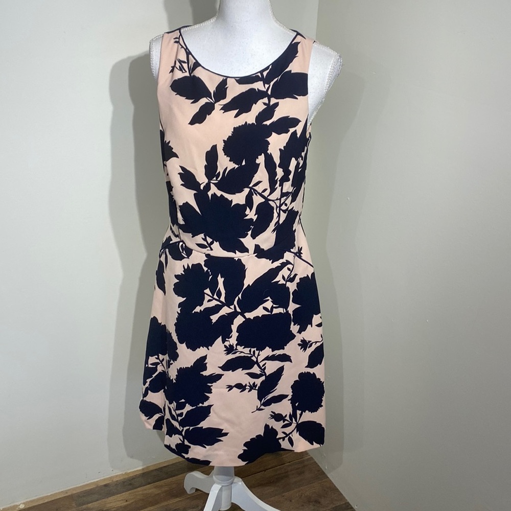 The Limited Pink Floral Sleeveless A-Line Dress